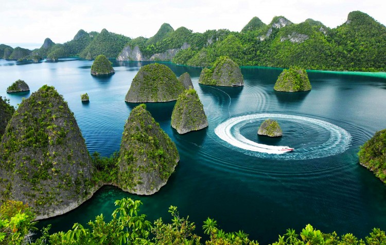 Raja Ampat od severu až k ostrovu Wayang 